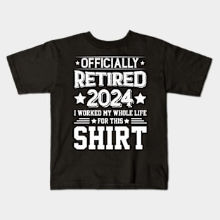 Officially Retired 2024 Retirement Kids T-Shirt